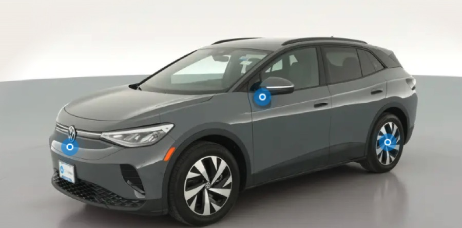 Grey 2024 Volkswagen ID.4 Standard on the Carvana turntable